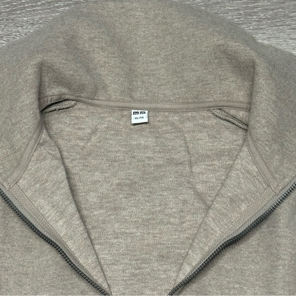 Uniqlo Beige Quarter Zip Sweater - Picture 3 of 5